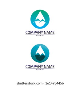Waves beach logo and symbols template icons app
