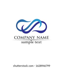 Waves beach logo and symbols template icons app
