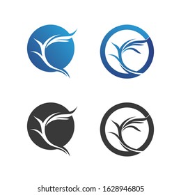 Waves beach logo and symbols template icons app
