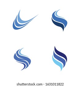 Waves beach logo and symbols template icons app
