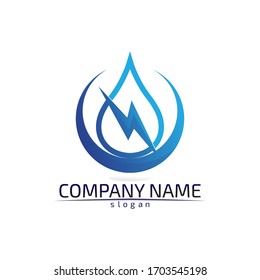 Waves beach logo and symbols template icons app