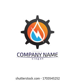 Waves beach logo and symbols template icons app