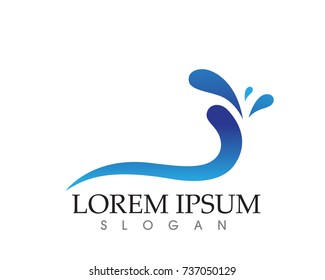 Waves beach logo and symbols template icons app

