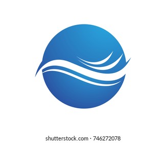 Waves beach logo and symbols template icons app
