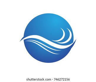 Waves beach logo and symbols template icons app
