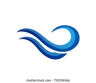Waves beach logo and symbols template icons app
