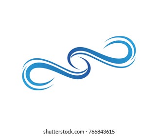 Waves beach logo and symbols template icons app
