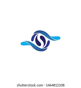 Waves beach vector logo and symbols template icons app
