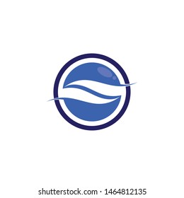 Waves beach vector logo and symbols template icons app
