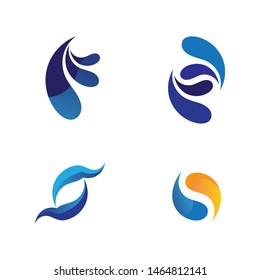 Waves beach vector logo and symbols template icons app
