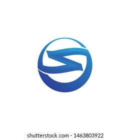 Waves blue beach logo and symbols template icons app design
