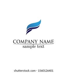 Waves blue beach logo and symbols template icons app
