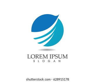 Waves blue water logo