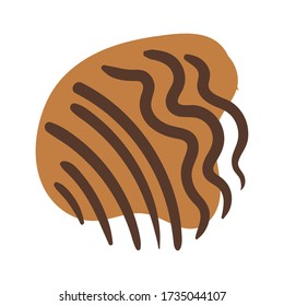 diseño de ilustraciones vectoriales de bloques boho de ondas