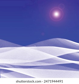 Waves of Clouds above the world 3D-Illustration