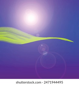 Waves of Clouds above the world 3D-Illustration