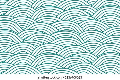 Waves or clouds messy vector pattern background. vector illustration.