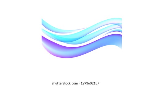 waves colored obstraction picture