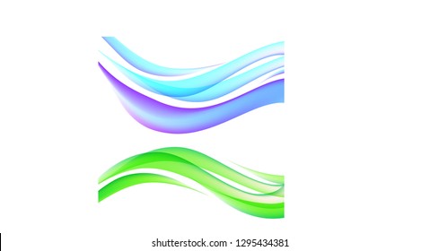 waves colored obstraction picture