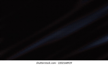 waves of colorful points. Digital data splash of point array. Futuristic smooth glitch UI element