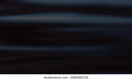 waves of colorful points. Digital data splash of point array. Futuristic smooth glitch UI element