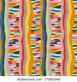waves colorful seamless pattern