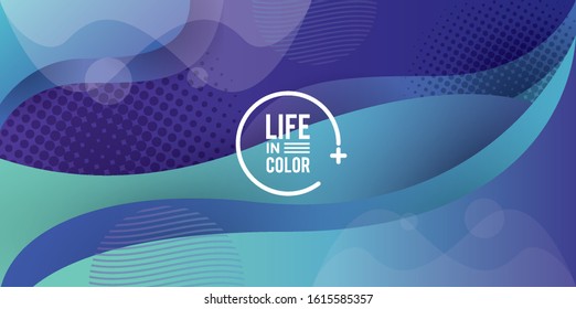 waves colors with arrow lettering background vector illustration design