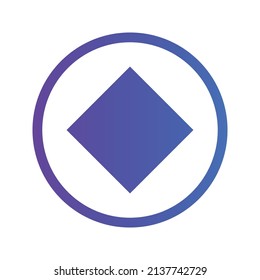 Waves Cryptocurrency coin icon. WAVES coin symbol. Cryptocurrency vector icon. Flat Vector illustration - Vector
