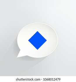 Waves Cryptocurrency Coin Speech Bubble
