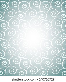 waves design over blue background vector illustration