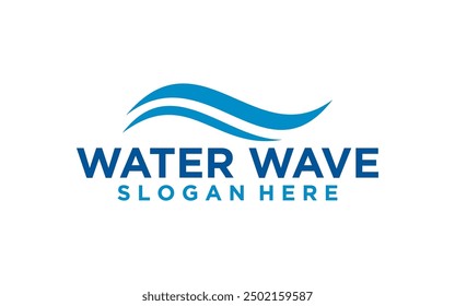 Logotipo de las Formas del diseño de las ondas aislado en el fondo blanco