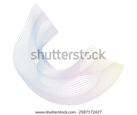 Waves Design for Spa, Yoga, Relaxation, Wellness, Organic for Web-design, Banner, Brochure. Icon, Logo, and Background made of Circular Dots, Lines, and Spirals. Holyday Patterns Vector Illustration