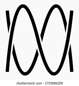 The waves. Diagram. Sound waves. The mathematical graph. Business development illustration. Abstract business stratigium sign. Vector icon.