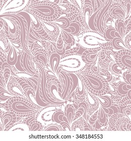 Waves doodle design backdrop. Floral hand-draw colorful background.