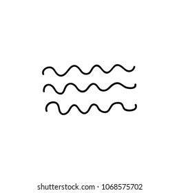 waves doodle icon