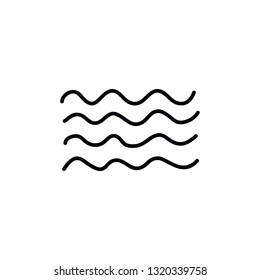 waves doodle icon