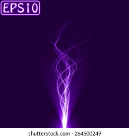 waves from energy core (violet colored, version)