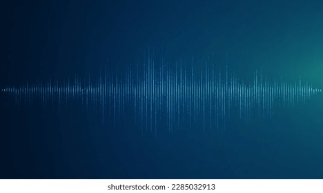 Waves of the equalizer. Audio wave talking. Voice speaking music sound line levels. Podcasting