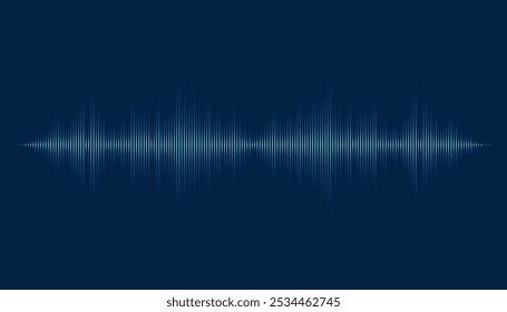 Waves of the equalizer. Audio wave talking. Voice speaking music sound line levels. Podcasting