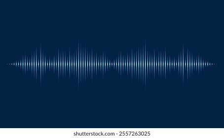 Waves of the equalizer. Audio wave talking. Voice speaking music sound line levels. Podcasting