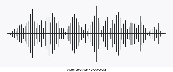 Waves of the equalizer isolated on background. EQ Vector Illustration.