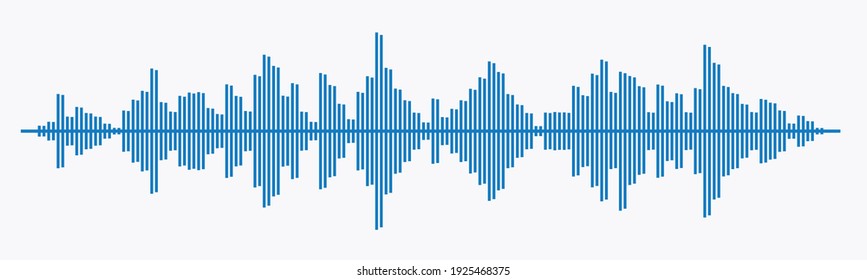Waves of the equalizer isolated on background. EQ Vector Illustration.
