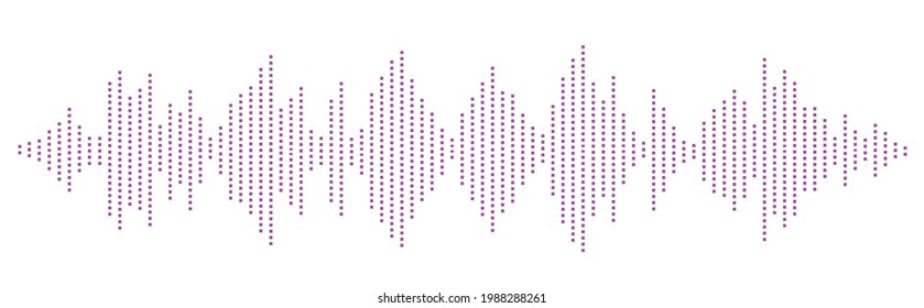 Waves of the equalizer isolated on background. EQ Vector