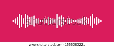 Waves of the equalizer isolated on background. EQ Vector Illustration. Foto stock © 