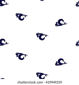 Waves fashion pattern. Sea texture. Seamless.