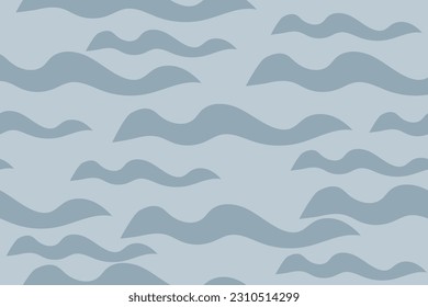 WAVES. Fashionable abstract, seamless vector pattern for design and decoration.