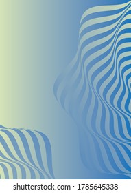 waves and forms blue background vector illustration design