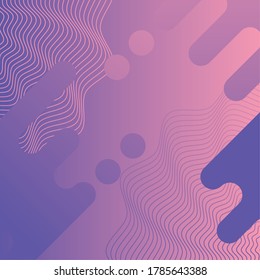 waves and forms purple background vector illustration design