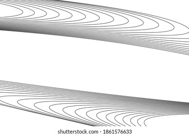 Waves, gray lines, stripes. Background. Space for text. Vector illustration of rectangular.