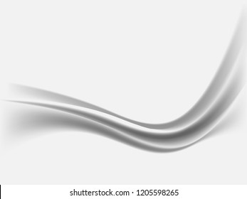 Waves gray and white abstract background. Vector gray and white texture.  Wavy waves banner color line for web banner. Abstract pink wave, lines wave texture background, web design.